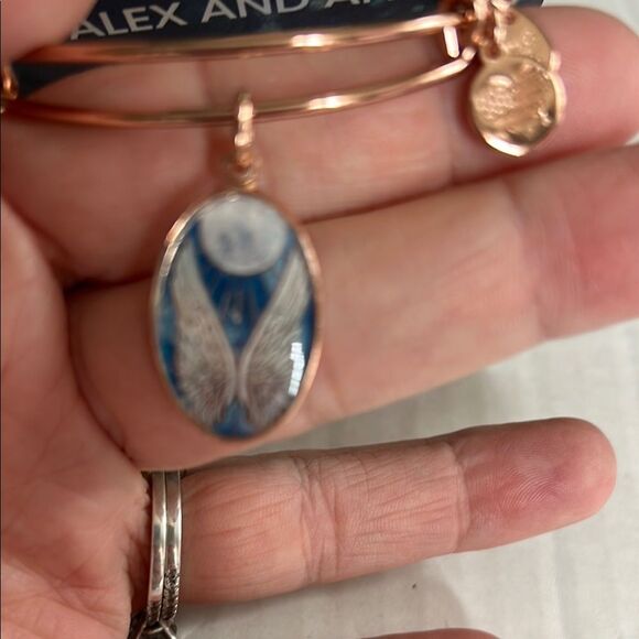ALEX AND ANI NWT Gold Guardian Angel Bangle Bracelet Wings Gift Heavenly - Picture 6 of 12